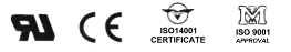 ISO9001, CE, UL & ISO14001