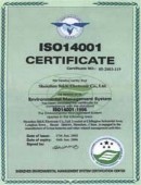 ISO9001, ISO14001 and UL certificates